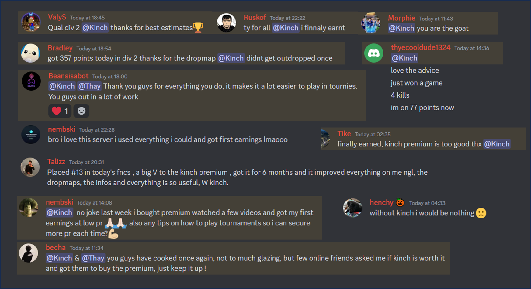 More reviews